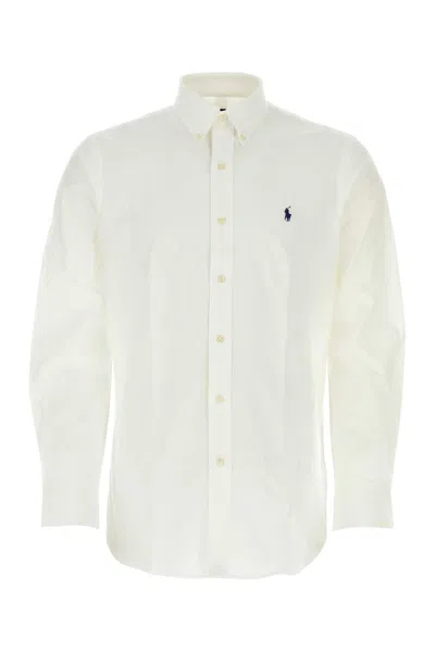 POLO RALPH LAUREN POLO RALPH LAUREN WITHE POPLIN STRETCH SHIRT