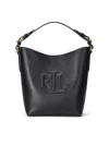 Polo Ralph Lauren Witley Md Bk Bucket Bag Medium In Black