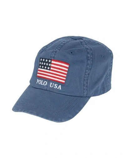 Polo Ralph Lauren Woman Hat Blue Size Onesize Cotton