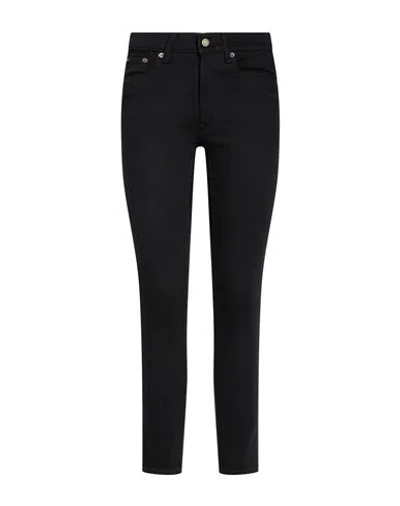 Polo Ralph Lauren Woman Jeans Black Size 25 Cotton, Elastane
