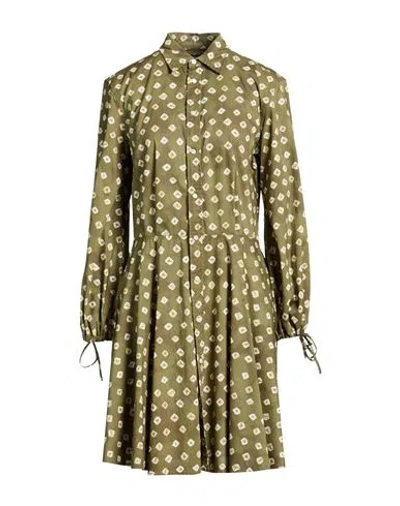 Polo Ralph Lauren Woman Mini Dress Military Green Size 8 Cotton