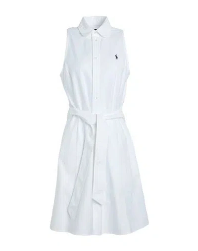 Polo Ralph Lauren Woman Mini Dress White Size 8 Cotton