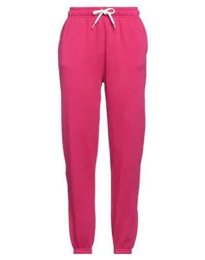 Polo Ralph Lauren Fleece Jogging Trousers Featuring Side Pockets In Pink