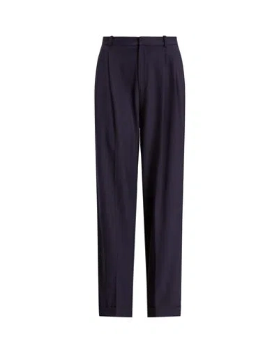 Polo Ralph Lauren Woman Pants Navy Blue Size 6 Wool, Elastane