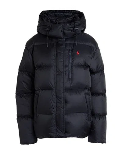 Polo Ralph Lauren Water-repellent Quilted Down Jacket With Detachable Hood Clothing In Black