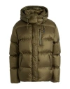 Polo Ralph Lauren Woman Puffer Military Green Size L Recycled Nylon