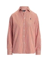 Polo Ralph Lauren Woman Shirt Red Size L Cotton