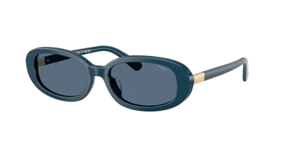Polo Ralph Lauren Woman Sunglass Ph4198u In Dark Blue