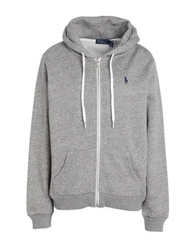 Polo Ralph Lauren Woman Sweatshirt Grey Size Xl Cotton, Polyester