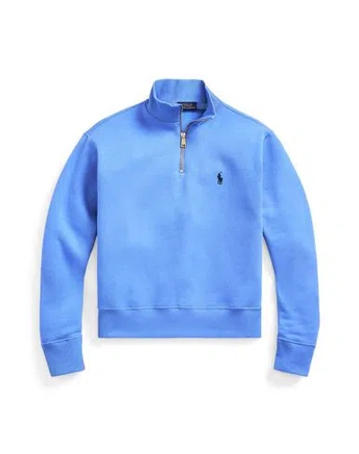 Polo Ralph Lauren Woman Sweatshirt Light Blue Size L Cotton, Polyester