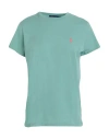 Polo Ralph Lauren Woman T-shirt Sage Green Size L Cotton