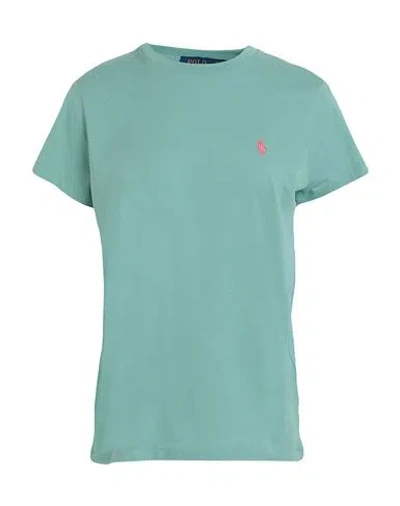 Polo Ralph Lauren Woman T-shirt Sage Green Size L Cotton