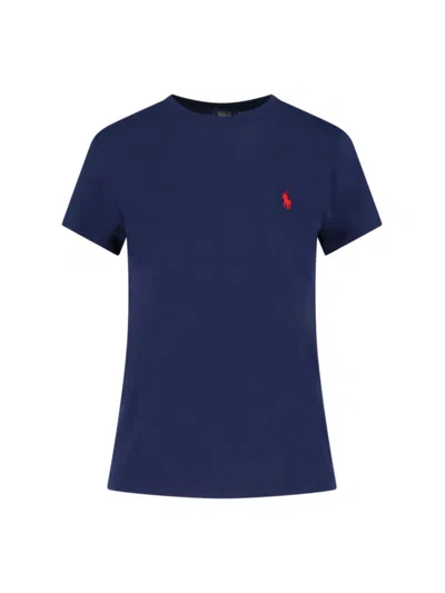 Polo Ralph Lauren Women's 100% Cotton Polo Shirt In Blue