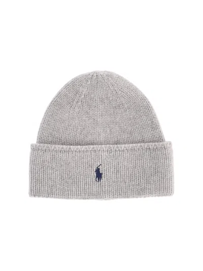 Polo Ralph Lauren Women's 100% Wool Knit Hat In Grey