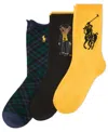 Polo Ralph Lauren Women's 3-pack Embroidered Crew Socks In Multi