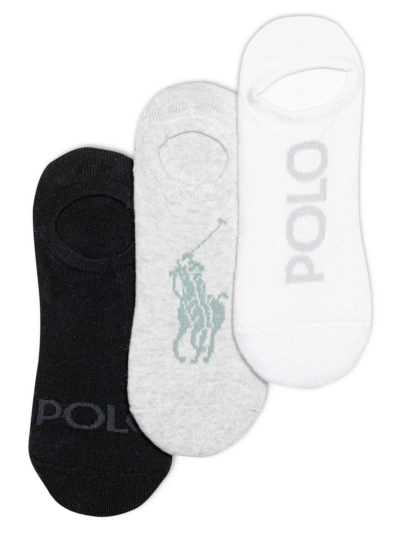 Polo Ralph Lauren Women's 3-pack High-cut Logo Liner Socks In Assorted