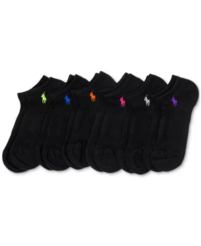 Polo Ralph Lauren Women's 6-pk. Cushion Low-cut Socks In Black Assortment