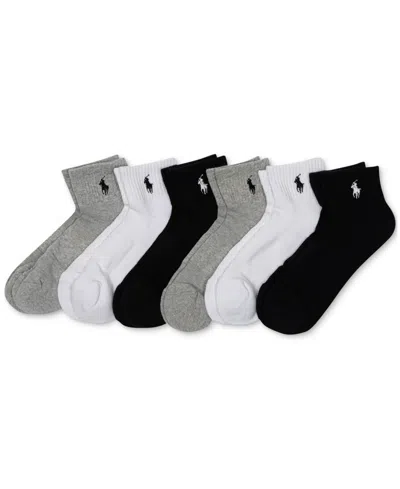 POLO RALPH LAUREN WOMEN'S 6-PK. CUSHION QUARTER SOCKS