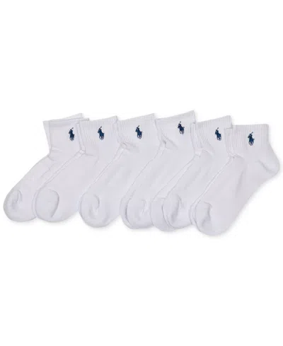 POLO RALPH LAUREN WOMEN'S 6-PK. CUSHION QUARTER SOCKS