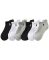 Polo Ralph Lauren Women's 6-pk. Low-cut Half-cushion Tab Socks 727998pk2z In Multi