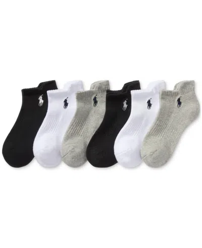 Polo Ralph Lauren Women's 6-pk. Low-cut Half-cushion Tab Socks 727998pk2z In Multi