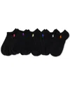 POLO RALPH LAUREN WOMEN'S 6-PK. FLAT KNIT LOW-CUT SOCKS