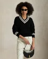 Polo Ralph Lauren Aran-knit Cotton Cricket Sweater
