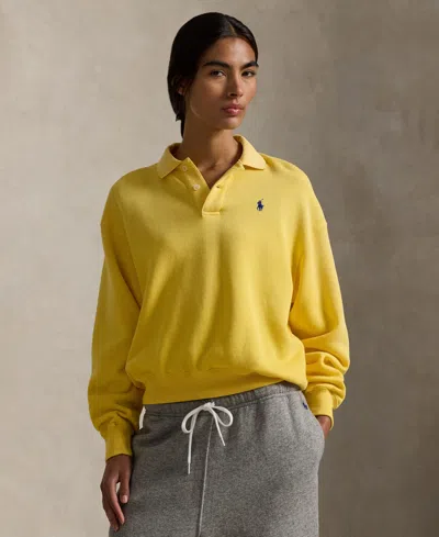 Polo Ralph Lauren Women's Arctic Fleece Pull-on Top In Yellow