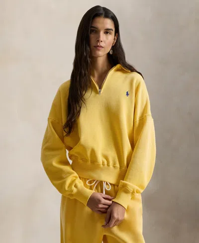 Polo Ralph Lauren Women's Arctic Long-sleeve Top In Yellow