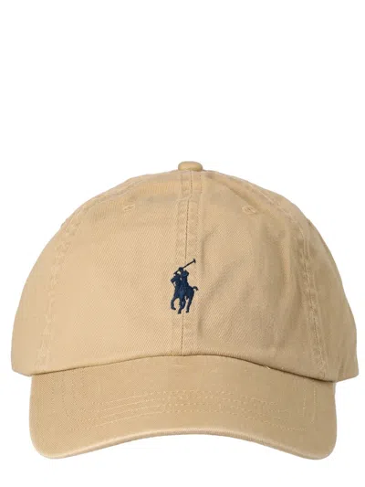 Polo Ralph Lauren Women's Baseball Hat With Iconic Logo In Beige