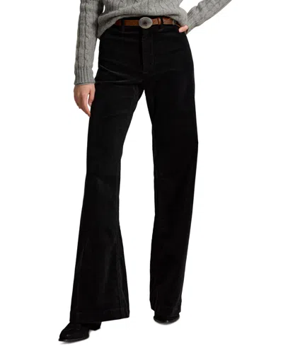 Polo Ralph Lauren Women's Beaton Corduroy Flared Pants In Polo Black