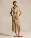 Polo Ralph Lauren Women's Belted Cotton Midi Shirtdress