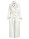 Polo Ralph Lauren Women's Belted Silk-blend Robe In Ecru