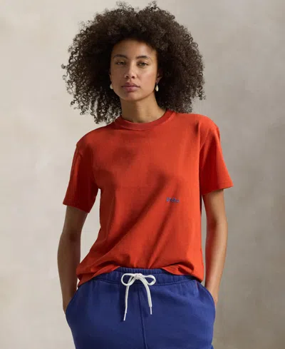 Polo Ralph Lauren Crew-neck T-shirt In Orange