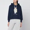 Polo Ralph Lauren Women's Blue Polo Bear Hoodie In Blue