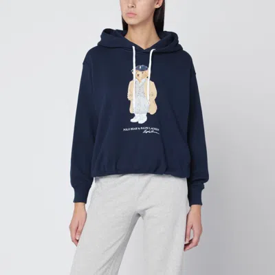 Polo Ralph Lauren Women's Blue Polo Bear Hoodie