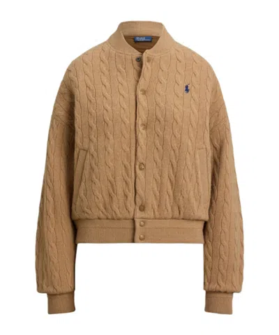 Polo Ralph Lauren Women's Bomber Jacket In Brown