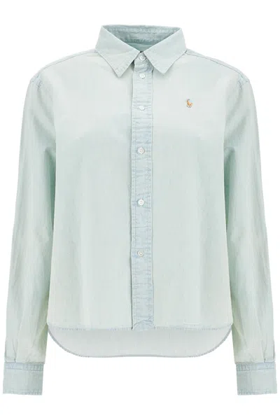 Polo Ralph Lauren Cotton Chambray Shirt In Blue