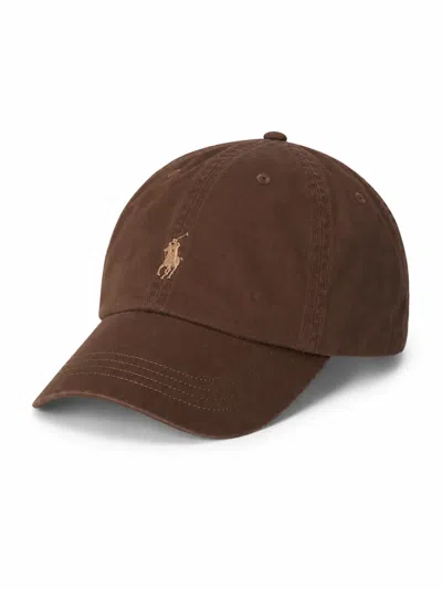 Polo Ralph Lauren Women Brown Logo Baseball Cap