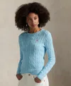 Polo Ralph Lauren Women's Cable-knit Cotton Crewneck Sweater