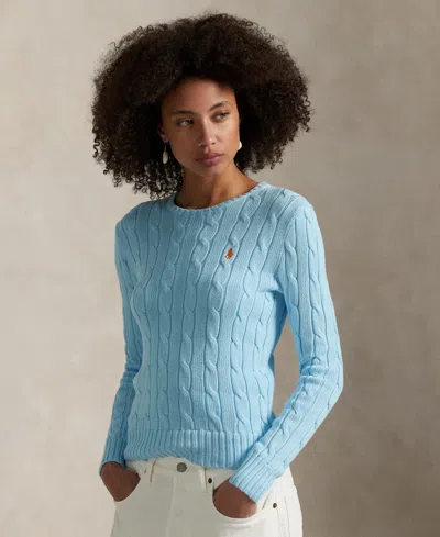 Polo Ralph Lauren Women's Cable-knit Cotton Crewneck Sweater