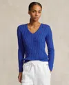 Polo Ralph Lauren Sweater  Woman Color Gnawed Blue In Rugby Royal