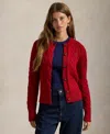 Polo Ralph Lauren Cable-knit Cardigan In Red