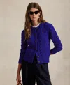 Polo Ralph Lauren Wool And Cashmere Cardigan In Blue