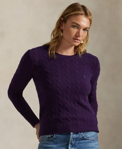 Polo Ralph Lauren Women's Cable Wool-cashmere Crewneck Sweater