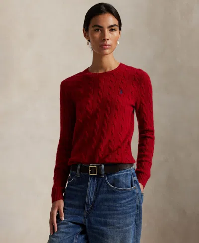 Polo Ralph Lauren Women's Cable Wool-cashmere Crewneck Sweater