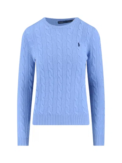 Polo Ralph Lauren Women's Cashmere-wool Sweater In Light Blue