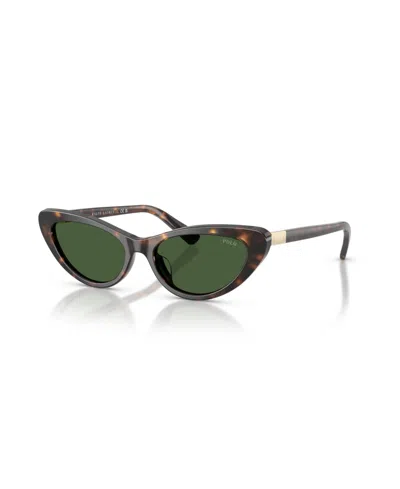 Polo Ralph Lauren Women's Cat Eye Sunglasses, Ph4199u In Brown