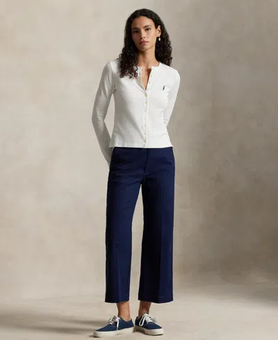 POLO RALPH LAUREN WOMEN'S CHINO WIDE-LEG PANTS