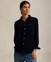 Polo Ralph Lauren Women's Classic-fit Cotton Corduroy Shirt In Blue